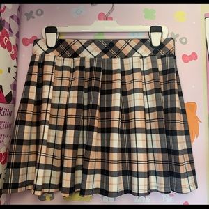 high waist stripped skirt